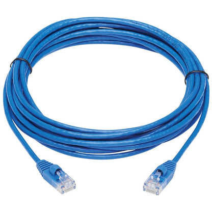Câble de raccordement réseau UTP moulé Cat6a 10G anti-accroc Tripp Lite by Eaton (M/M), bleu, 15 pi. N261-S15-BL