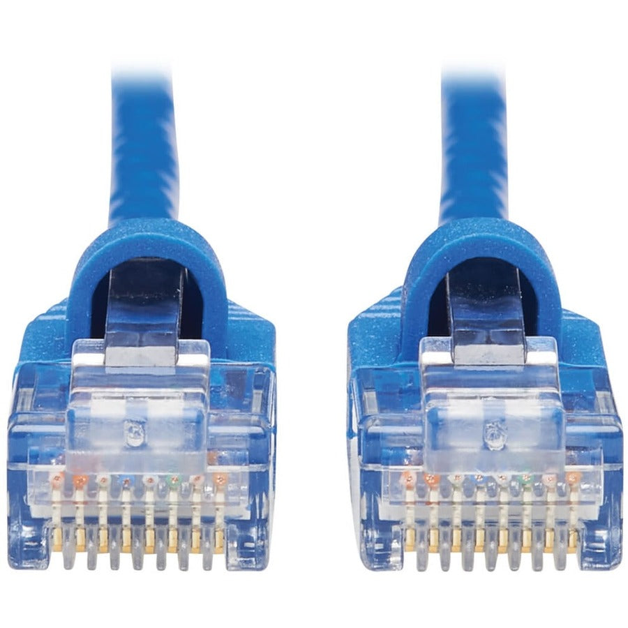 Câble de raccordement réseau UTP moulé Cat6a 10G anti-accroc Tripp Lite by Eaton (M/M), bleu, 15 pi. N261-S15-BL