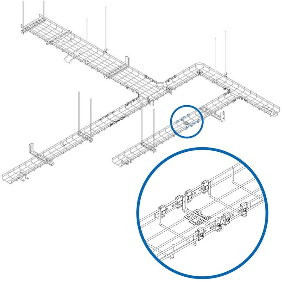 Kit de barres de renforcement pour chemins de câbles en treillis métallique Tripp Lite by Eaton SRWBHDCPLR