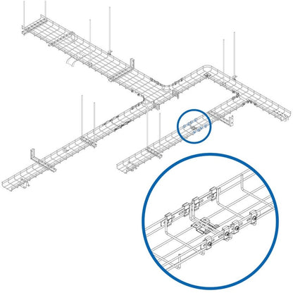 Kit de barres de renforcement pour chemins de câbles en treillis métallique Tripp Lite by Eaton SRWBHDCPLR