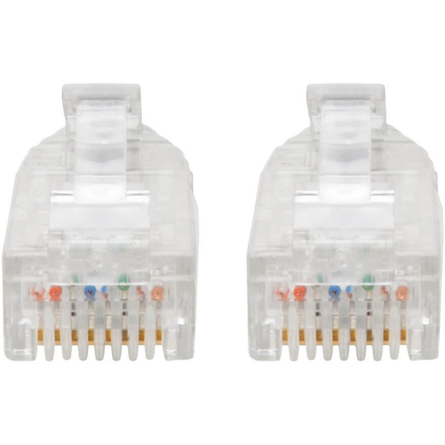Câble de raccordement UTP Cat6 Tripp Lite par Eaton (RJ45) - M/M, Gigabit, sans accroc, moulé, fin, noir, 1 pi. N201-S01-BK