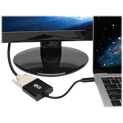 Adaptateur USB-C vers DVI Tripp Lite par Eaton, USB 3.1, Thunderbolt 3, 1080p - M/F, noir U444-06N-DVIBAM