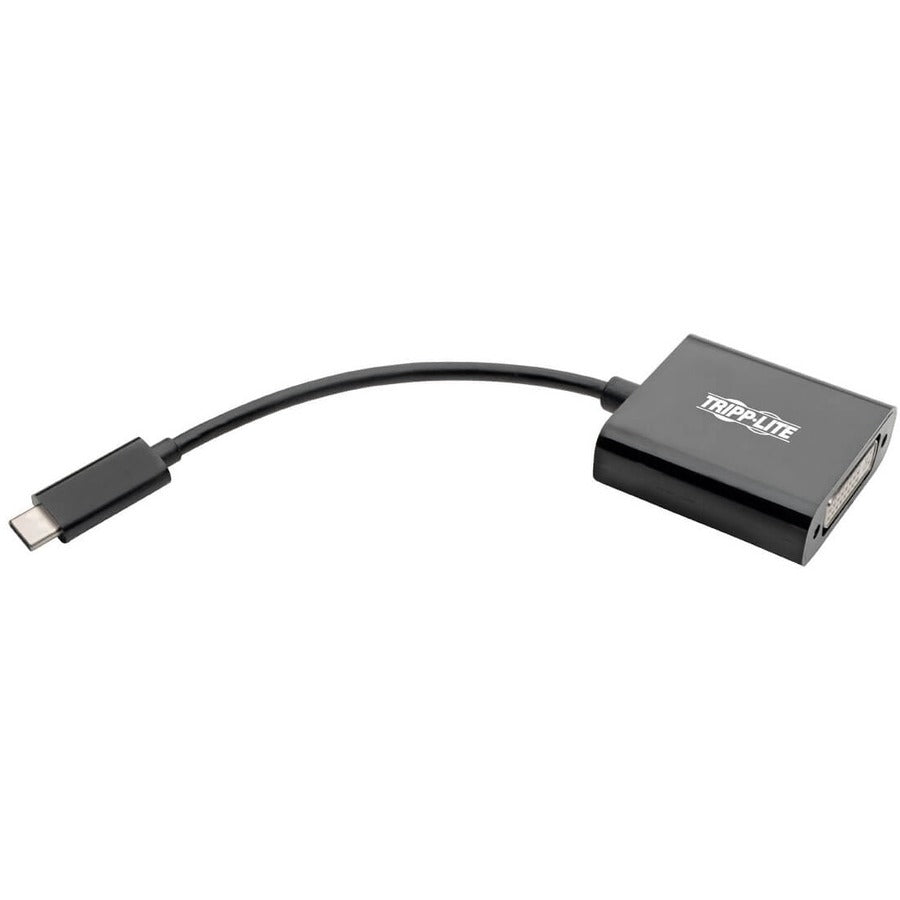 Adaptateur USB-C vers DVI Tripp Lite par Eaton, USB 3.1, Thunderbolt 3, 1080p - M/F, noir U444-06N-DVIBAM