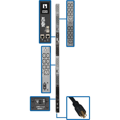 PDU3EVN10L2130 Tripp Lite par Eaton à 45 prises PDU3EVN10L2130