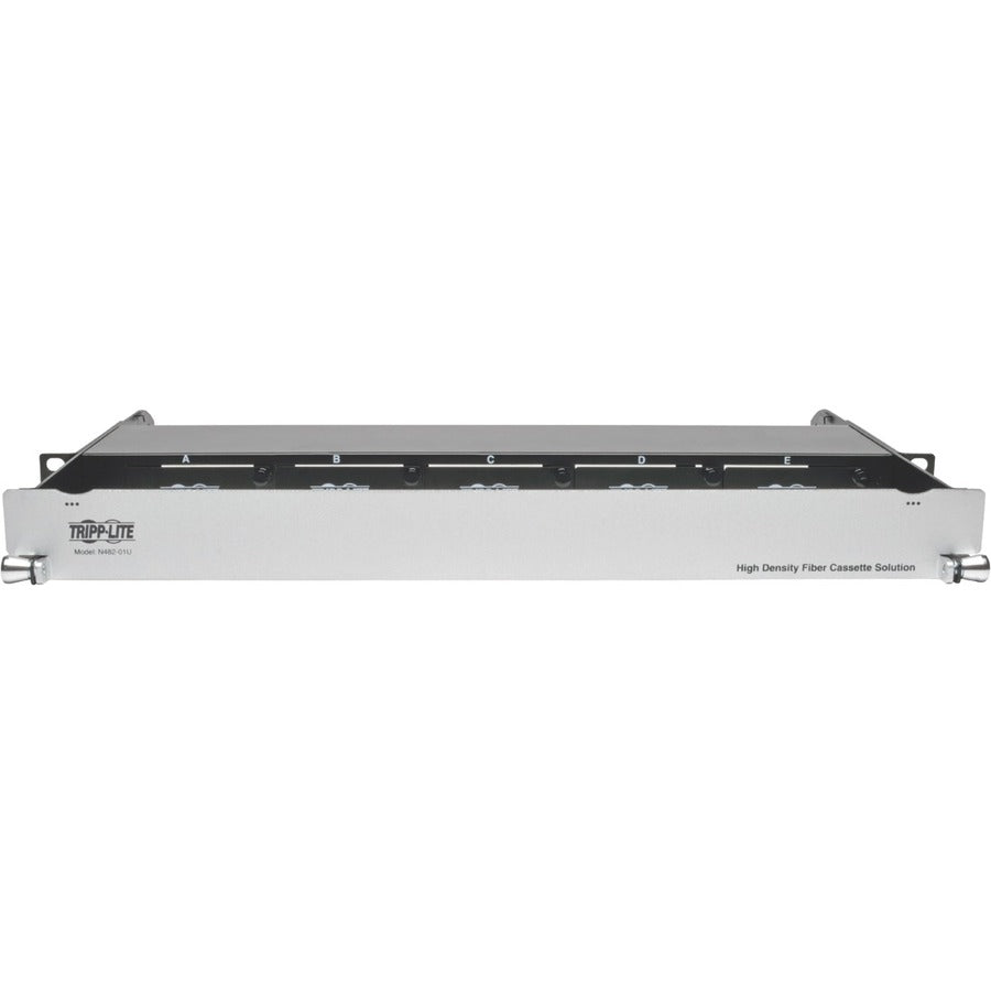 Panneau de boîtier de fibre optique à montage en rack haute densité Tripp Lite 5 cassettes 1URM N482-01U