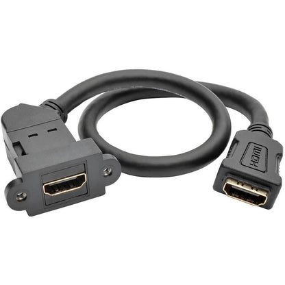 Coupleur HDMI 1 pi Tripp Lite Keystone Montage sur panneau coudé F/F Noir 1' P164-001-KPA-BK