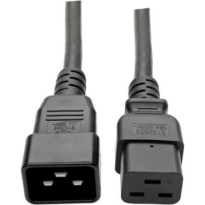 Câble d'extension de cordon d'alimentation Tripp Lite 10 pieds C19 à C20 robuste 15 A 14 AWG 10' P036-010-15A