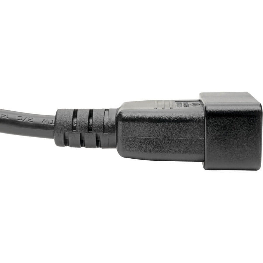 Câble d'extension de cordon d'alimentation Tripp Lite 10 pieds C19 à C20 robuste 15 A 14 AWG 10' P036-010-15A