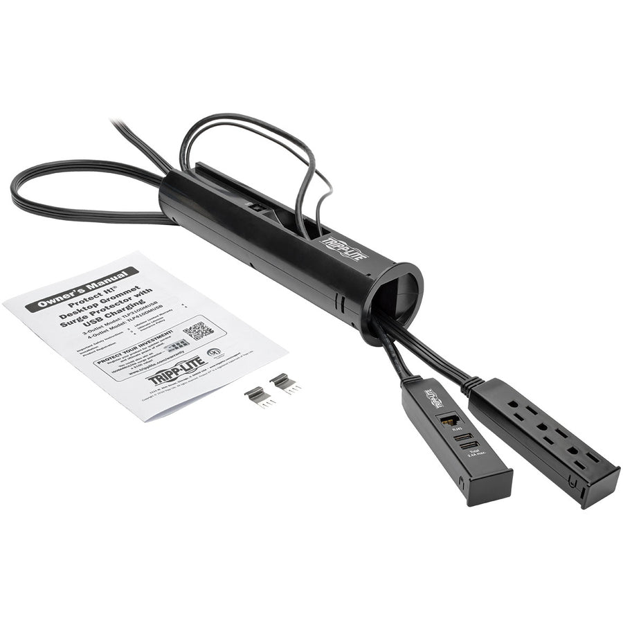 Parasurtenseur/protecteur de surtension à 3 prises Tripp Lite par Eaton Protect It! TLP310DMUSB TLP310DMUSB