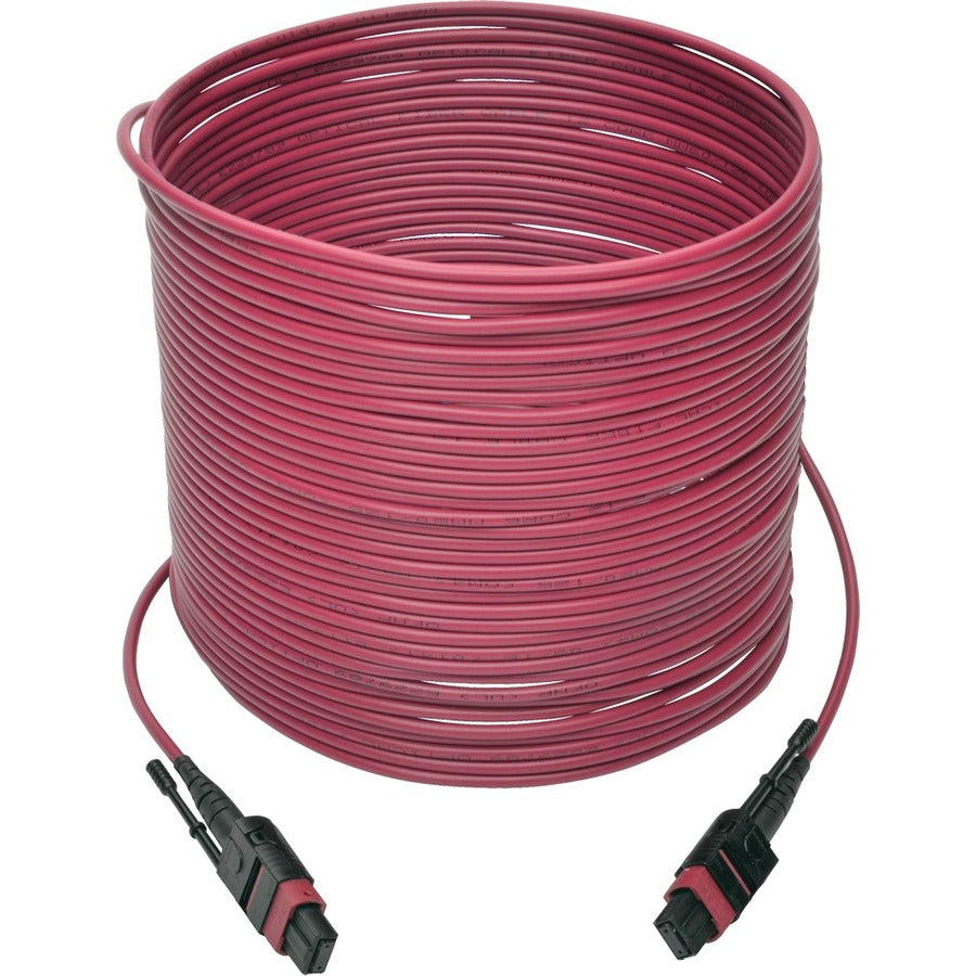 Câble de raccordement multimode MTP/MPO Tripp Lite par Eaton N845-15M-12-MG, magenta, 15 m N845-15M-12-MG