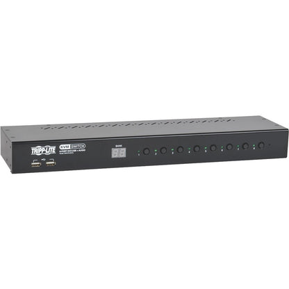 Tripp Lite by Eaton 8-Port 1U Rackmount DVI / USB KVM Switch with Audio and 2-Port USB Hub B043-DUA8-SL
