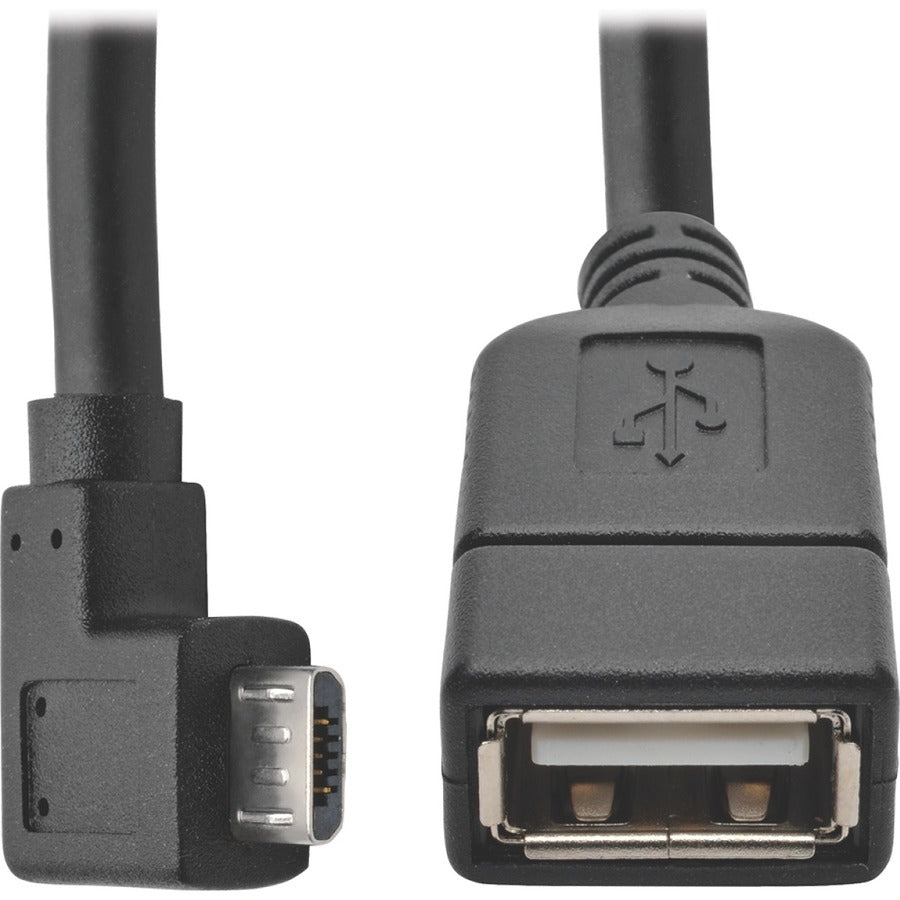 Câble adaptateur hôte Micro USB vers USB OTG (M/F) Tripp Lite by Eaton U052-06N-RA, blanc, 6 pouces U052-06N-RA