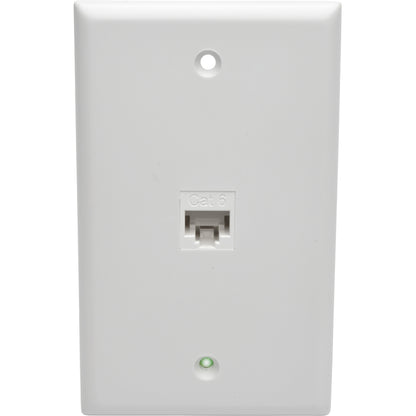 Tripp Lite by Eaton Cat6 Straight-Through Modular In-Line Snap-In Coupler (RJ45 F/F), White N235-001-WH