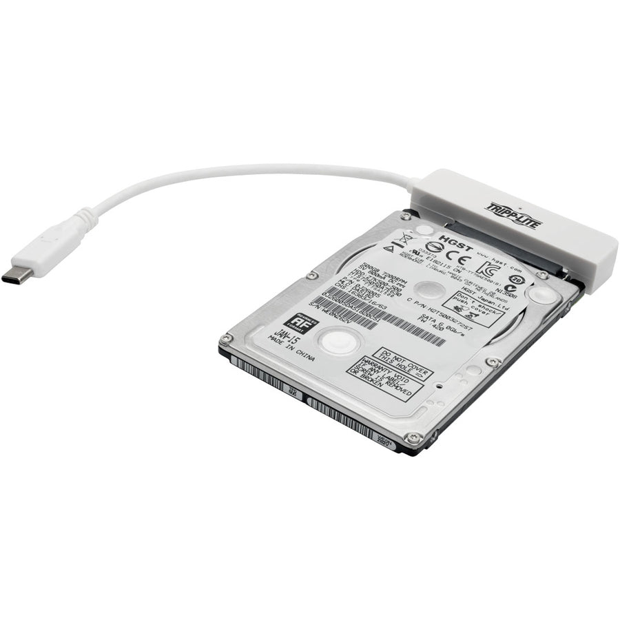 Câble adaptateur USB 3.1 Gen 1 vers SATA III Tripp Lite par Eaton U438-06N-G1-W, blanc U438-06N-G1-W