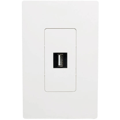 Tripp Lite by Eaton USB 2.0 All-in-One Keystone/Panel Mount Coupler (F/F), Black U060-000-KP-BK
