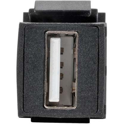 Tripp Lite by Eaton USB 2.0 All-in-One Keystone/Panel Mount Coupler (F/F), Black U060-000-KP-BK