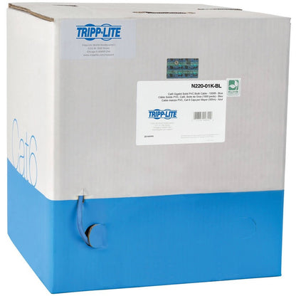 Câble PVC CMR 24AWG Cat6 Gigabit multibrin Tripp Lite par Eaton, bleu, 1000 pi N220-01K-BL