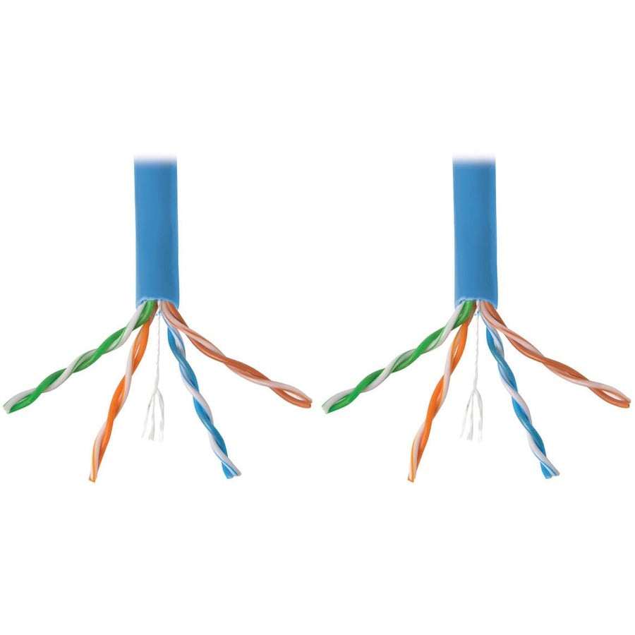 Câble PVC CMR 24AWG Cat6 Gigabit multibrin Tripp Lite par Eaton, bleu, 1000 pi N220-01K-BL
