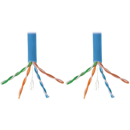 Câble PVC CMR 24AWG Cat6 Gigabit multibrin Tripp Lite par Eaton, bleu, 1000 pi N220-01K-BL