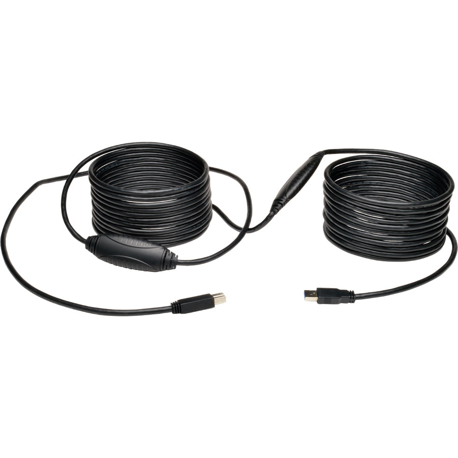 Câble pour appareil actif SuperSpeed ​​USB3.0 A/B de 11,9 m de Tripp Lite par Eaton (A mâle vers B mâle) U328-036