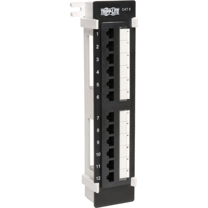 Tripp Lite 24-Port Cat6 Cat5 Patch Panel Rackmount 568A/B 110 Punch down RJ45 0.5URM N252-024-HU