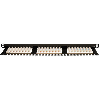 Tripp Lite 24-Port Cat6 Cat5 Patch Panel Rackmount 568A/B 110 Punch down RJ45 0.5URM N252-024-HU