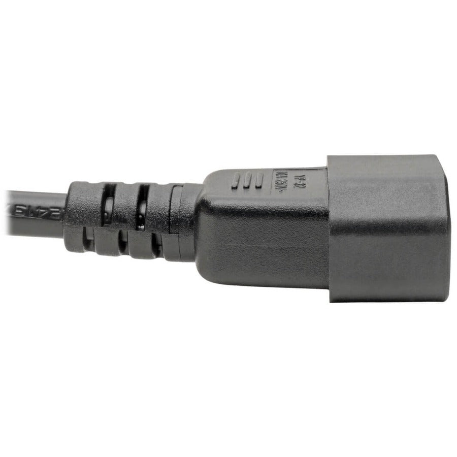 Câble adaptateur d'alimentation pour ordinateur portable Tripp Lite 6 pouces C14 vers C5 2,5 A 18 AWG 6 pouces P014-06N