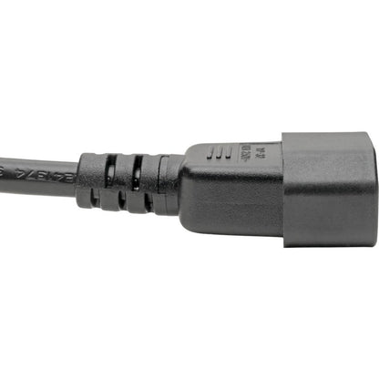 Câble adaptateur d'alimentation pour ordinateur portable Tripp Lite 6 pouces C14 vers C5 2,5 A 18 AWG 6 pouces P014-06N