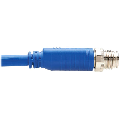 Câble Ethernet Cat6a 10G X-Code M12 Tripp Lite par Eaton NM12-6A3-03M-BL, M/M, bleu, 3 m (9,8 pi) NM12-6A3-03M-BL