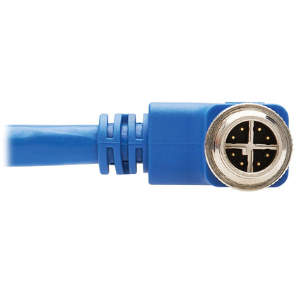 Câble Ethernet Cat6a 10G X-Code M12 Tripp Lite par Eaton NM12-6A3-03M-BL, M/M, bleu, 3 m (9,8 pi) NM12-6A3-03M-BL