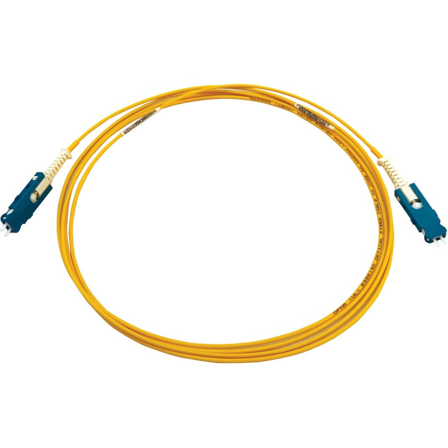 Câble à fibre optique monomode 9/125 OS2 400G Tripp Lite par Eaton N383S-02M, jaune, 2 m (6,6 pi) N383S-02M