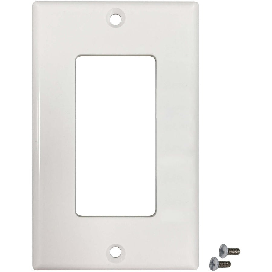 Plaque murale antibactérienne simple Safe-IT de Tripp Lite par Eaton, style Decora, ivoire, TAA N042DAB-001-IV