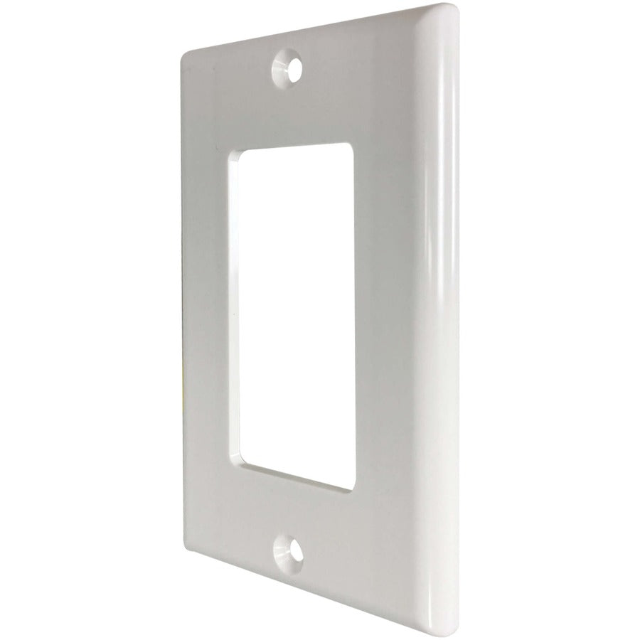 Plaque murale antibactérienne simple Safe-IT de Tripp Lite par Eaton, style Decora, ivoire, TAA N042DAB-001-IV
