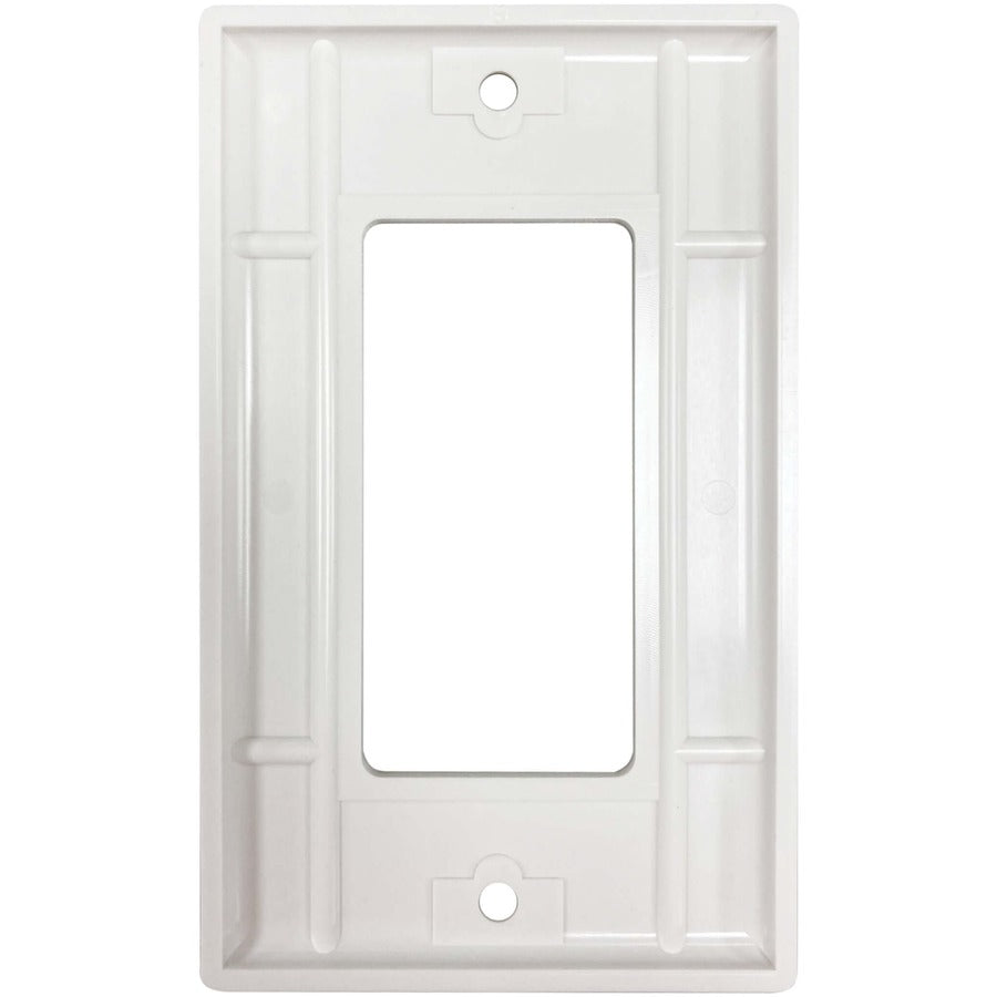 Plaque murale antibactérienne simple Safe-IT de Tripp Lite par Eaton, style Decora, ivoire, TAA N042DAB-001-IV
