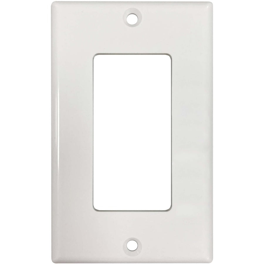 Plaque murale antibactérienne simple Safe-IT de Tripp Lite par Eaton, style Decora, ivoire, TAA N042DAB-001-IV