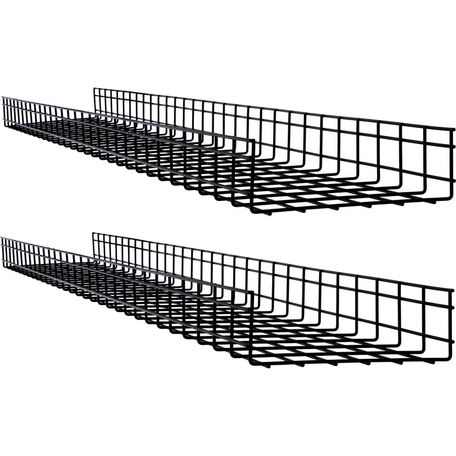 Chemin de câbles en treillis métallique Tripp Lite par Eaton - 300 x 100 x 1 500 mm (12 po x 4 po x 5 pi), paquet de 2 SRWB12410X2STR
