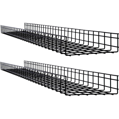 Chemin de câbles en treillis métallique Tripp Lite par Eaton - 300 x 100 x 1 500 mm (12 po x 4 po x 5 pi), paquet de 2 SRWB12410X2STR