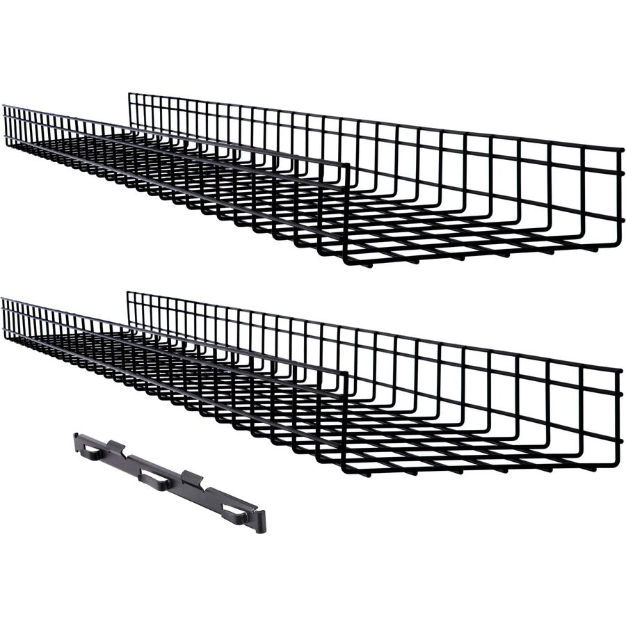 Chemin de câbles en treillis métallique Tripp Lite par Eaton - 300 x 100 x 1 500 mm (12 po x 4 po x 5 pi), paquet de 2 SRWB12410X2STR