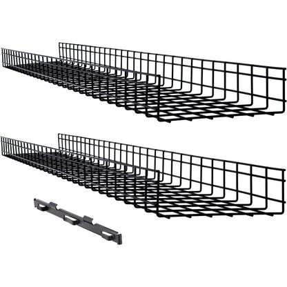 Chemin de câbles en treillis métallique Tripp Lite par Eaton - 300 x 100 x 1 500 mm (12 po x 4 po x 5 pi), paquet de 2 SRWB12410X2STR