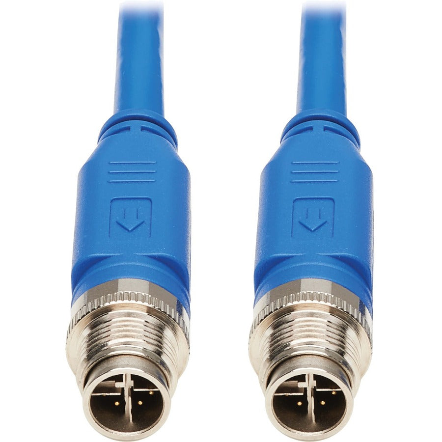 Câble Ethernet Cat6 X-Code M12 Tripp Lite par Eaton NM12-601-05M-BL, M/M, bleu, 5 m (16,4 pi) NM12-601-05M-BL
