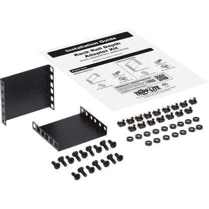 Kit de rails de montage Tripp Lite by Eaton SmartRack SRRAILDPTH2U pour serveur en rack, équipement en rack, boîtier - Noir SRRAILDPTH2U