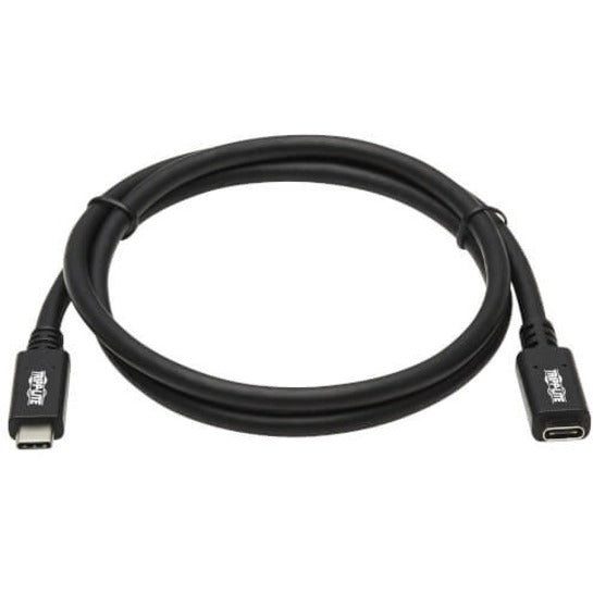 Câble d'extension USB-C Tripp Lite par Eaton U421-003, M/F, noir, 0,9 m (3 pi) U421-003