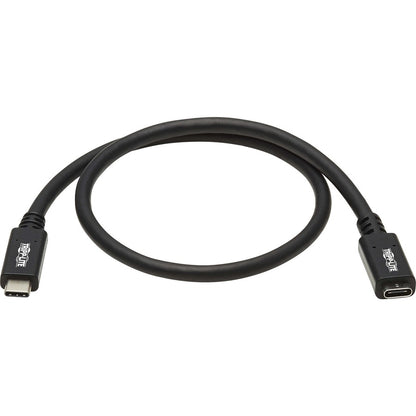 Câble d'extension USB-C Tripp Lite par Eaton U421-20N-G2, M/F, noir, 20 po (0,5 m) U421-20N-G2