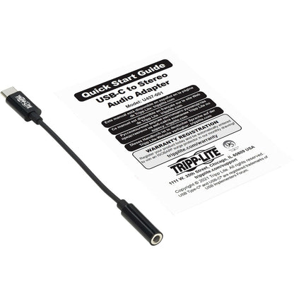Adaptateur USB-C vers prise casque 3,5 mm Tripp Lite par Eaton U437-001
