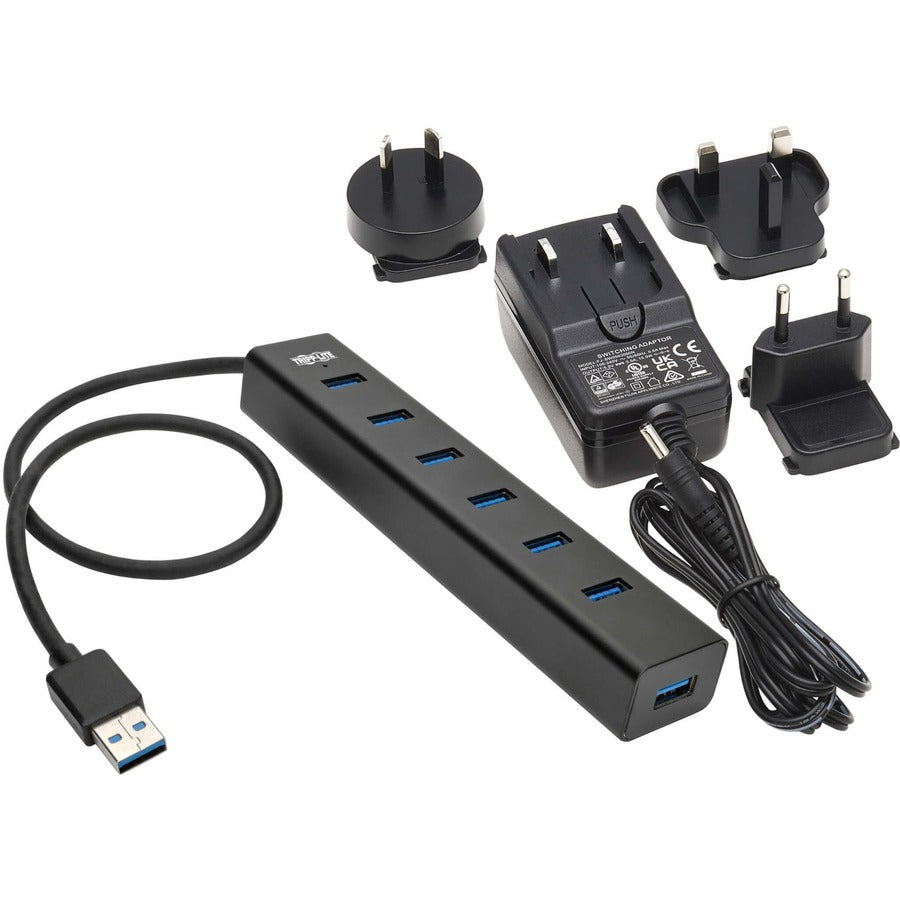 Mini-concentrateur USB-A à 7 ports Tripp Lite par Eaton U360-007-AL-INT U360-007-AL-INT