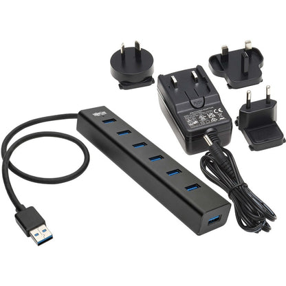 Mini-concentrateur USB-A à 7 ports Tripp Lite par Eaton U360-007-AL-INT U360-007-AL-INT