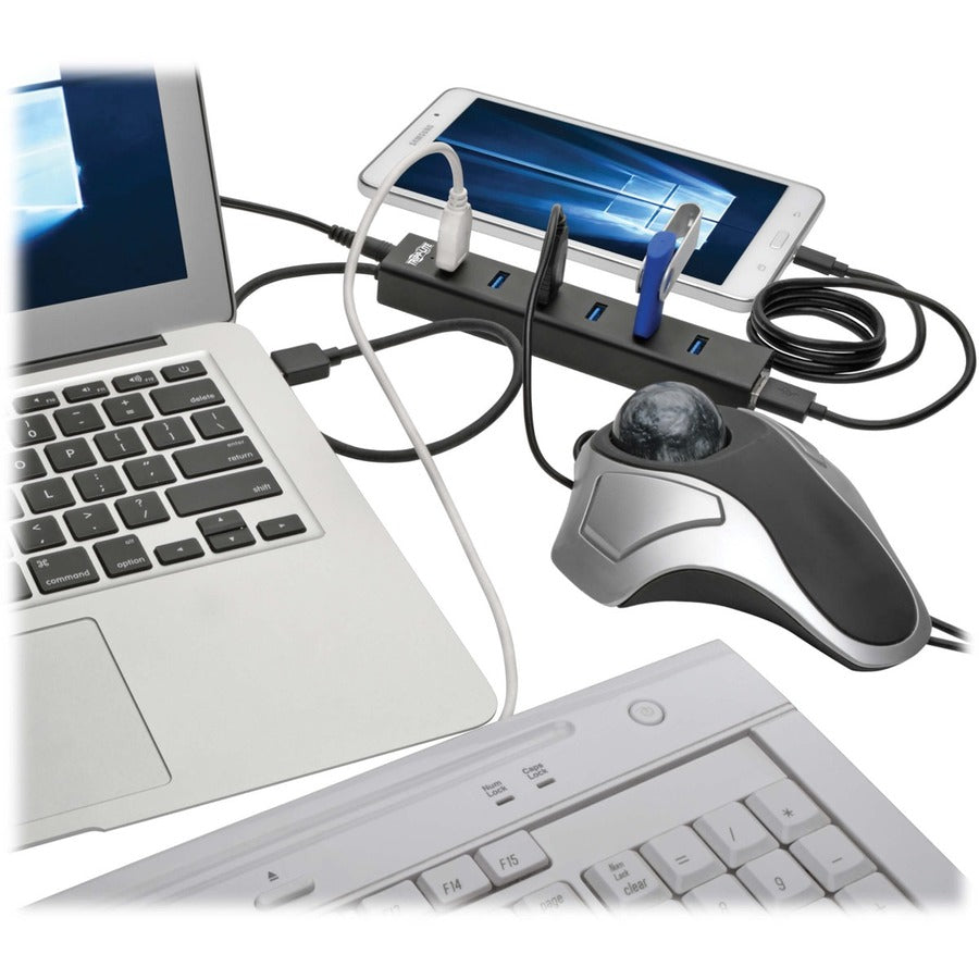 Mini-concentrateur USB-A à 7 ports Tripp Lite par Eaton U360-007-AL-INT U360-007-AL-INT