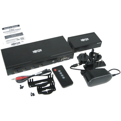 Tripp Lite by Eaton B320-4X1-MHE-K 4-Port over Cat6 Presentation Switch/Extender Kit B320-4X1-MHE-K