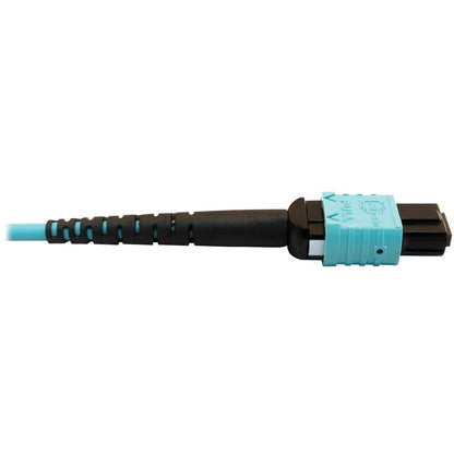 Câble à fibre optique multimode 50/125 OM4 400G Tripp Lite par Eaton N846D-10M-24AAQ, turquoise, 10 m N846D-10M-24AAQ