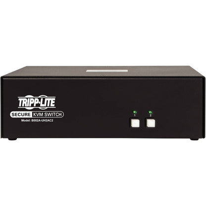 Commutateur KVM sécurisé à 2 ports pour deux écrans Tripp Lite par Eaton, HDMI - 4K, NIAP PP3.0, audio, CAC, TAA B002A-UH2AC2